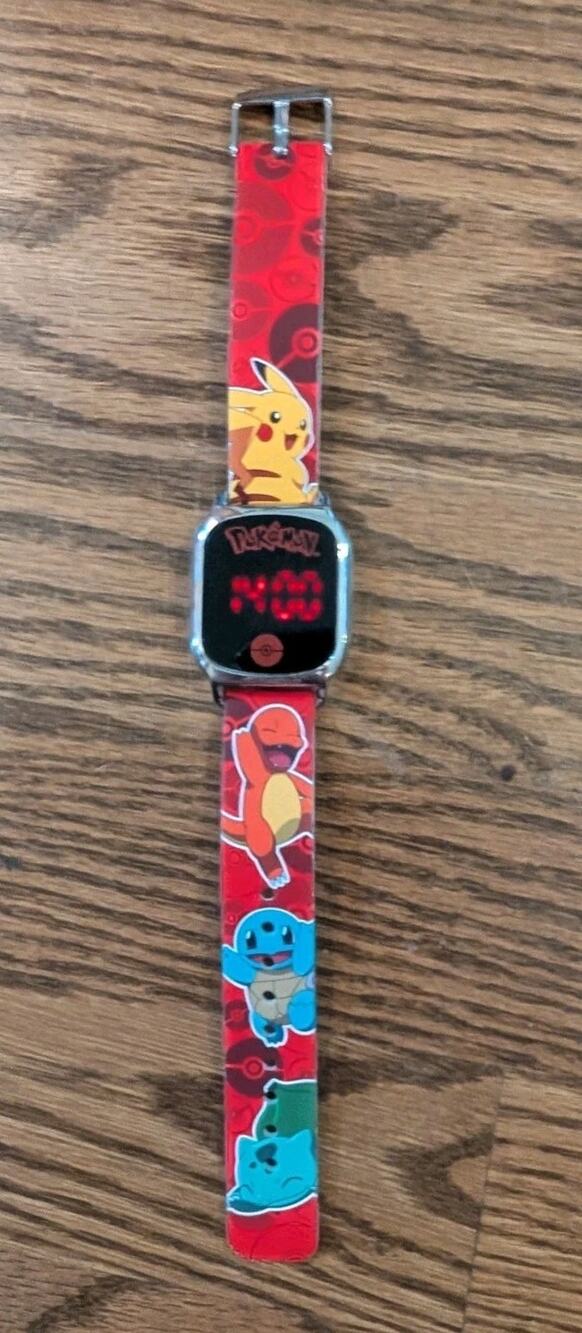 Pokémon Unisex Children's LED Touch Screen Watch (model POK4255WM)